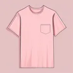 short-sleeve pink t-shirt image